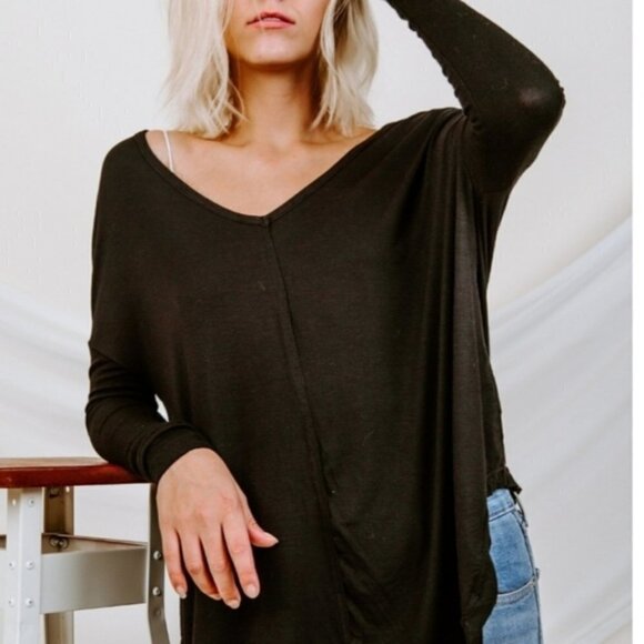 Free People Moonshine oversized long sleeve tunic - Picture 1 of 5